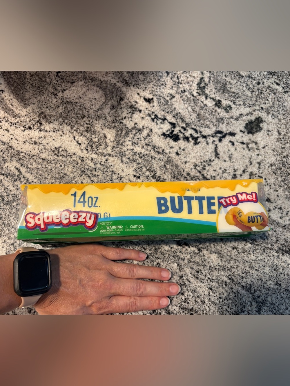 Squeezy Butter 14 oz yellow squishy